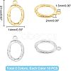 20Pcs 2 Colors PVD Vacuum Plating  304 Stainless Steel Pendants STAS-UN0036-76-3