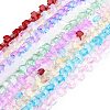 Transparent Glass Beads Strands GLAA-F114-03-1