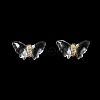 Plating Transparent Acrylic Beads OACR-G016-12-3