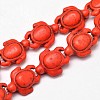 Dyed Synthetic Turquoise Beads Strands G-M152-07-B-1