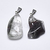 Natural Green Lodolite Quartz/Garden Quartz Pendants G-T122-32A-2
