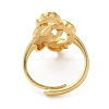 Light Gold Brass Adjustable Rings for Women RJEW-A022-01E-2