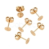 Ion Plating(IP) 304 Stainless Steel Stud Earring Findings X-STAS-H436-24G-5mm-3