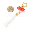 Lotus Acrylic & Alloy Pendant Decorations HJEW-JM03432-3