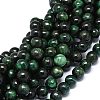 Natural Fuchsite Beads Strands G-O201A-09C-1