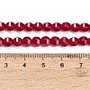Lab Grown Red Corundum Beads Strands GG-CBAC488-04B-5