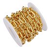 Brass Paperclip Chains LCHA-SZ0001-01G-RS-1