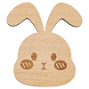 Wooden Rabbit Knitting Tools WOOD-WH0050-029-1