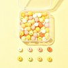70Pcs Rubberized Style Acrylic Beads MACR-FS0001-71D-7