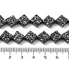 Synthetic Non-Magnetic Hematite Beads Strands G-H303-B15-4