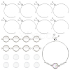 DIY Blank Dome Link Slider Bracelet Making Kit DIY-NB0008-12-1