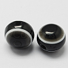 Round Evil Eye Resin Beads RESI-R159-10mm-02-1