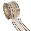Polyester Stripe Pattern Ribbons OCOR-WH0060-43-1