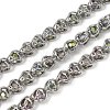 304 Stainless Steel Glass Link Chains CHS-L029-10P-03-1