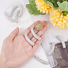 10Pcs Brass Middle East Rhinestone Beads RB-SC0001-08-3