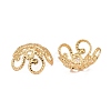 Flower Brass Fancy Bead Caps KK-P032-01-NR-2