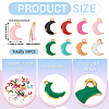 50Pcs 304 Stainless Steel Enamel Charms STAS-TA0003-32C-4