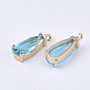 Transparent Glass Pendants GLAA-T007-22B-2