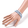 Natural Aquamarine Stretch Bracelets BJEW-JB05649-3