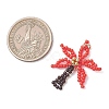 Glass Seed Beaded Pendants PALLOY-MZ01251-02-2