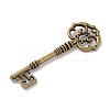 Skeleton Key Tibetan Style Alloy Big Pendants TIBEP-S293-033AB-LF-2