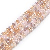 Glass Beads Strands EGLA-A034-M4mm-08-3
