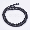 Natural Black Onyx Beads Strands G-H1567-4MM-2