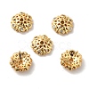 Brass Micro Pave Cubic Zirconia Bead Cap KK-E068-VF856-2-2