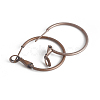 Brass Hoop Earrings KK-I665-26B-R-2