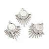 Non-Tarnish 304 Stainless Steel Pendant Cabochon Settings X-STAS-H172-13P-4