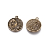 Tibetan Style Alloy Pendants TIBEP-Q064-116AB-NR-2