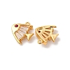 Brass Micro Pave Cubic Zirconia Pendants KK-K382-41G-2
