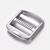 Zinc Alloy Ladder Lock SliderBuckle X-PALLOY-WH0067-71P-1
