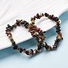 Unisex Chip Natural Tourmaline Beaded Stretch Bracelets BJEW-S143-43-6