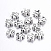 Tibetan Style Alloy 3D Flower Beads LS-LF0476Y-NF-1