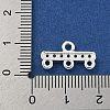 Rack Plating Brass Micro Pave Clear Cubic Zirconia Rectangle Chandelier Component Links X-KKB-L215-037S-3