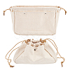 Canvas Drawstring Cosmetic Pouches ABAG-WH0035-049-7