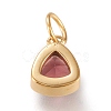 PVD Vacuum Plating 304 Stainless Steel Cubic Zirconia Pendant ZIRC-P080-A10-2