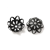 Ion Plating(IP) 304 Stainless Steel Flower Fancy Bead Caps STAS-G085-16EB-2