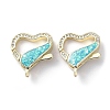 Rack Plating Brass Micro Pave Cubic Zirconia Lobster Claw Clasps KK-C041-03A-G-2
