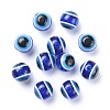 Round Evil Eye Resin Beads X-RESI-R159-12mm-08-2