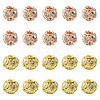10Pcs Brass Beads RB-YW0001-19G-2