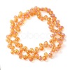 Electroplate Glass Beads Strands EGLA-D030-17M-2