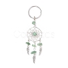 Natural Chip Green Aventurine Keychain KEYC-JKC00119-04-1