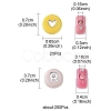 Opaque Acrylic Beads MACR-YW0002-65-3