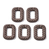 Spray Painted CCB Plastic Linking Rings CCB-Q091-009C-1