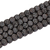2 Strands Natural Lava Rock Beads Strands G-OC0004-76-1