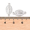 Brass Oval with Virgin Connector Charm X-KK-Z146-31P-3