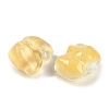 Spray Painted Glass Beads GLAA-Z007-04E-2