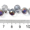 Electroplate Glass Beads Strands EGLA-D030-17S-4